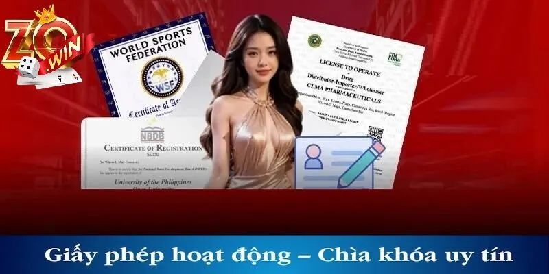 Giấy Phép Hoạt Động Zowin Là Gì?